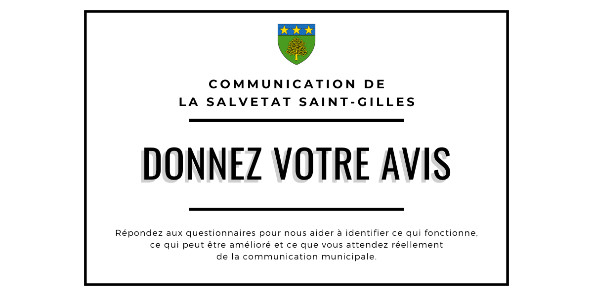 Communication municipale – Donnez votre avis