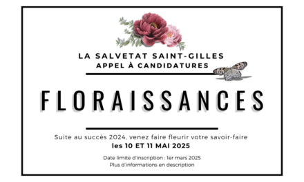 [FLORAISSANCES] Formulaire d’inscription