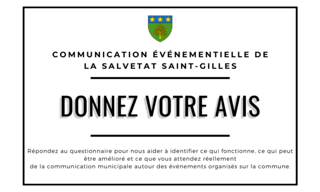 Communication événementielle – Donnez votre avis