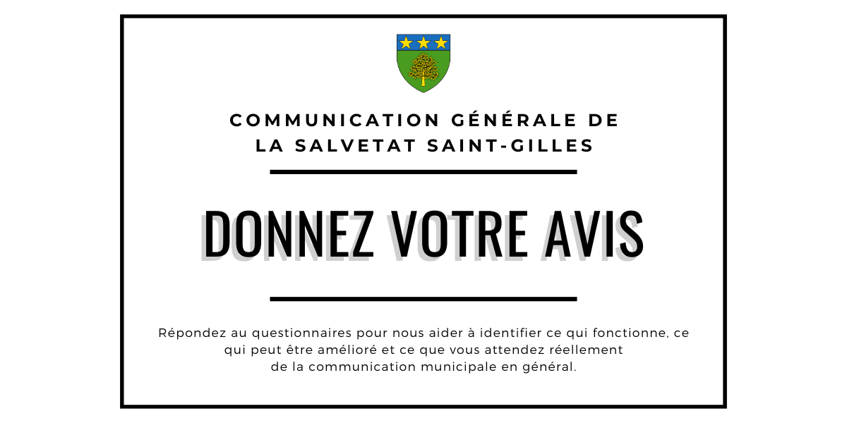 Communication municipale – Donnez votre avis