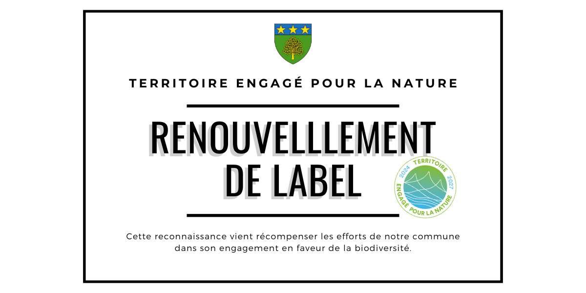 Renouvellement du label “Territoire Engagé pour la Nature”